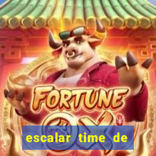 escalar time de futebol online